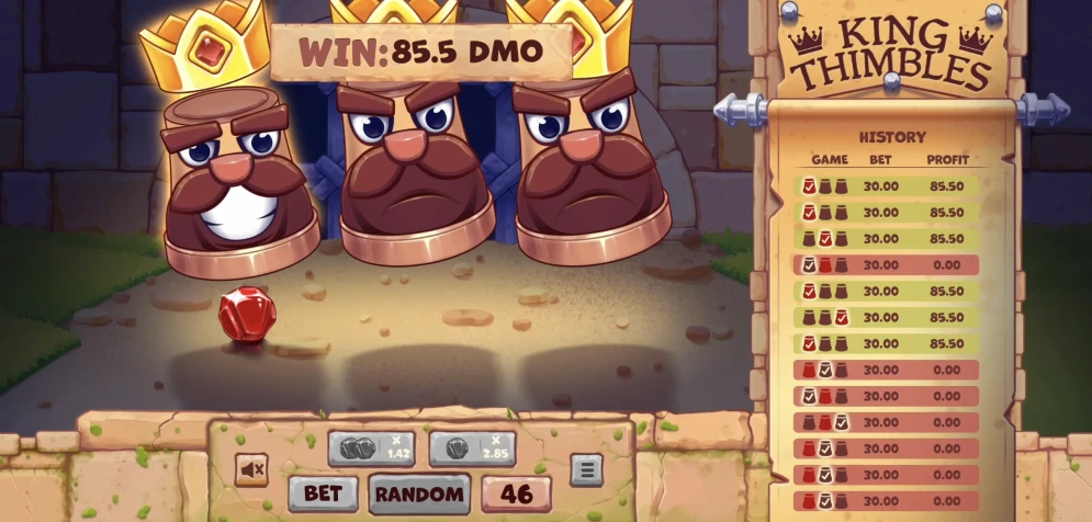 King Thimbles gameplay